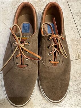 Keds Brown Suede Sneakers with Tan Trim